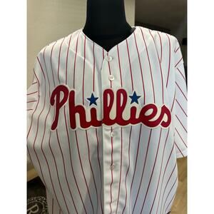 MLB Jersey Majestic Philadelphia Phillies Domonic Brown #9 Stitched Size XL